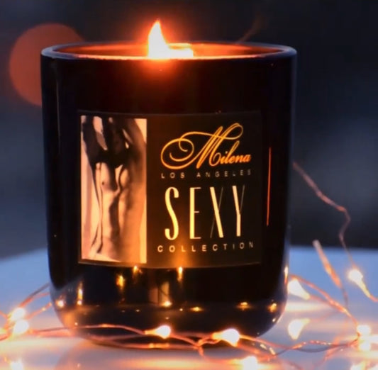 18 oz Sexy Candle collection for men special collaboration with Calvin Klein underwear model, actor - Milena Los Angeles 