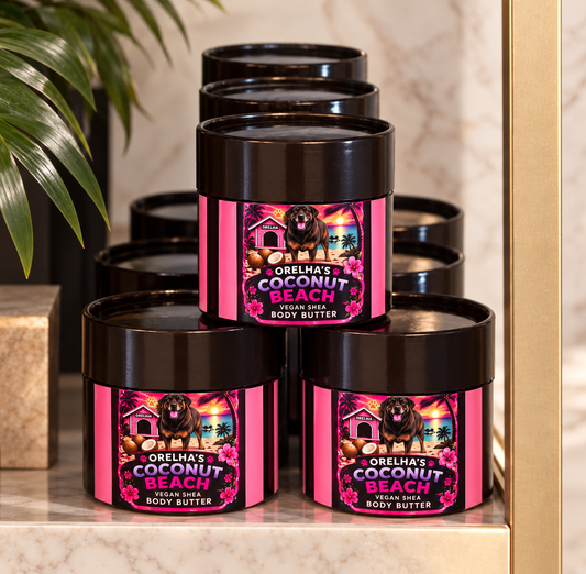 9 oz Pink Coconut Shea body butter